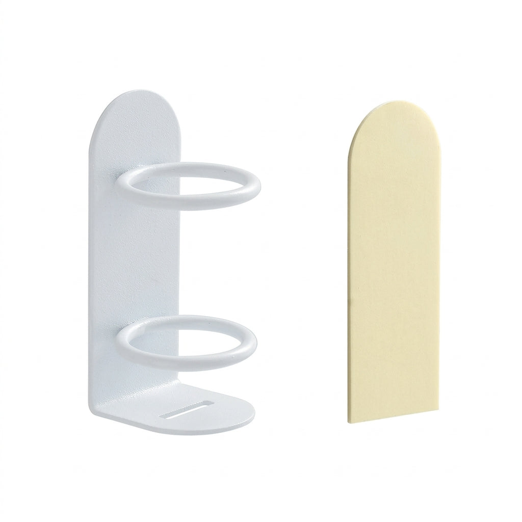 Punch-Free Wall-Mounted Toothbrush Holder — Wrought Iron, Compact Wall Storage