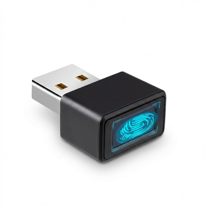 Mini USB Fingerprint Reader for Windows Hello — Metal Biometric Scanner for PC and Laptop