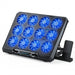 Laptop Cooling Pad with 12 Quiet Fans — 12–17.3‑inch Cooler Stand with Dual USB & Phone Holder