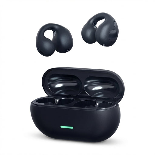 TWS Bluetooth 5.3 Clip-On Air-Conduction Earphones — ENC Calls & Gaming Mode