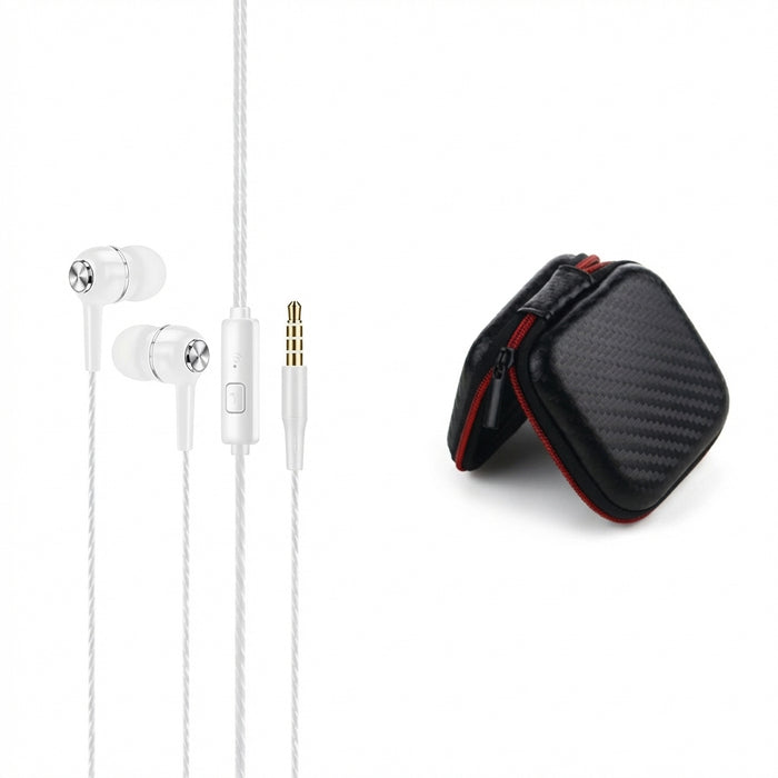 3.5mm Wired In‑Ear Earphones with Microphone — HIFI Bass Stereo
