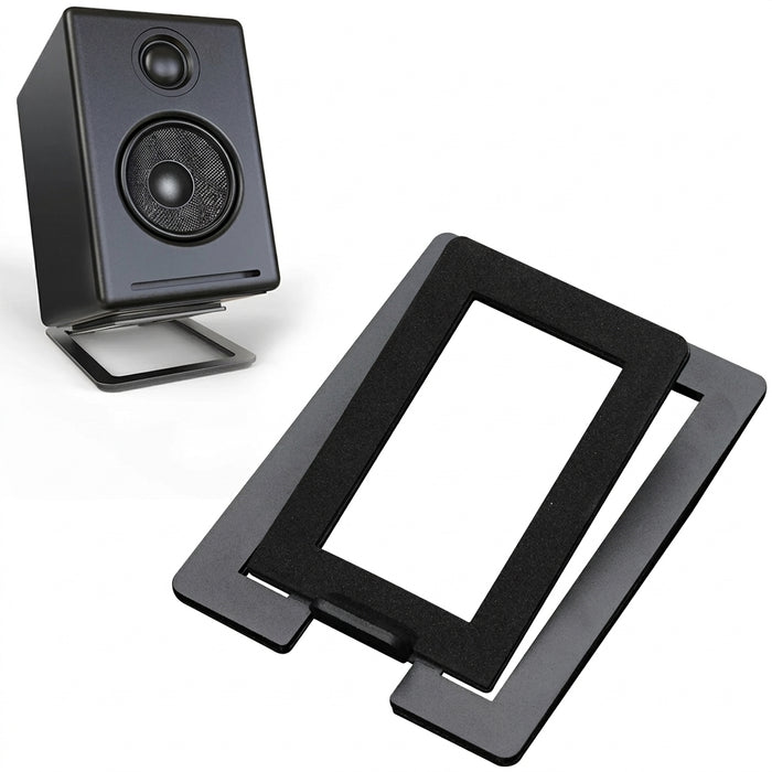 Desktop Speaker Stand — Carbon steel with shock-absorbing base