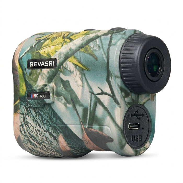 Golf Laser Rangefinder with Slope & Flag Lock — 6x Magnification, Type‑C Recharge (600/1000m)