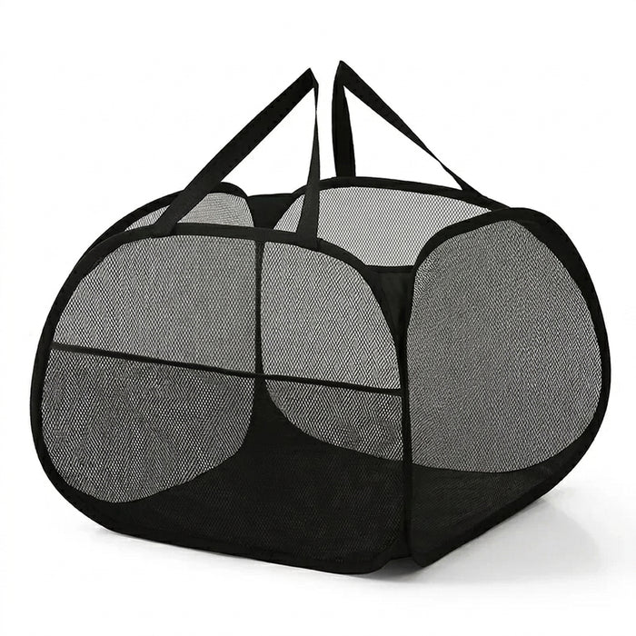 90 L Collapsible Laundry Basket – Pop‑Up Foldable Hamper with Reinforced Handles