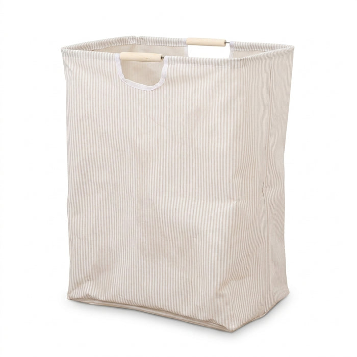 Collapsible Cotton Laundry Hamper with Handles — Large Capacity