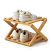 Bamboo Installation-Free Shoe Rack — 2 to 6 Tier Foldable Storage Shelf
