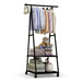 Multifunctional Move Coat Rack Stand – Simple Plastic Clothes Hanger for Porch, Bedroom, Corridor, Dormitory