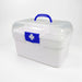 2-Tier Plastic Medicine Box with Handle — Large Capacity First‑Aid Organiser