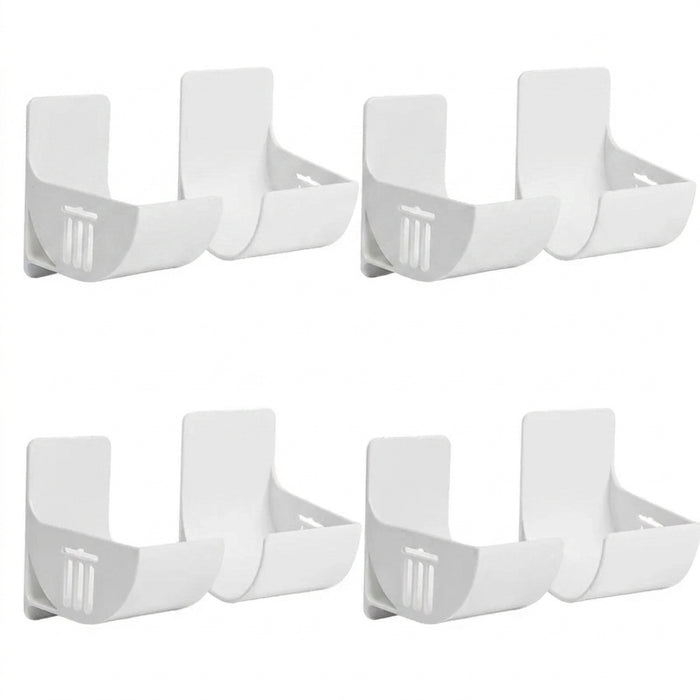 Wall-Mounted Trash Bag Holder — 2/4/6 Pack Plastic Dispenser for Kitchen Shelf