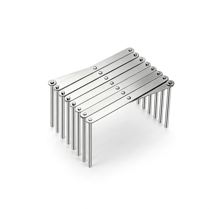Retractable Stainless Steel Pot Lid & Plate Rack — Foldable Kitchen Organiser
