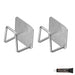 Stainless Steel Non-Perforated Kitchen Rack — Wall-Mounted Pot Lid & Cutting Board Holder