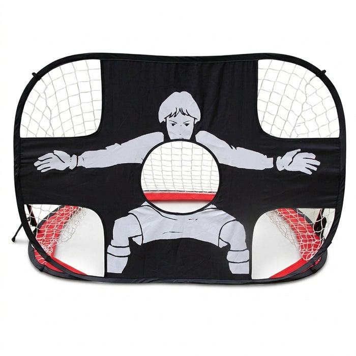 Foldable Pop-up Football Goal, 110×80×80cm – Portable Training Net for Kids & Adults