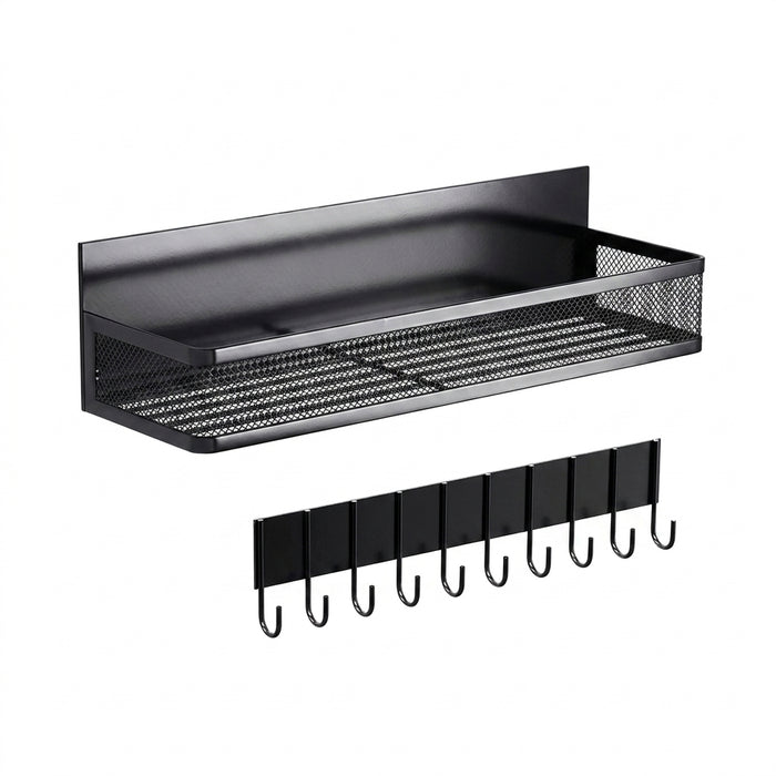 Metal Magnetic Spice Shelf — Fridge & Oven Organiser, DIY Kitchen Rack