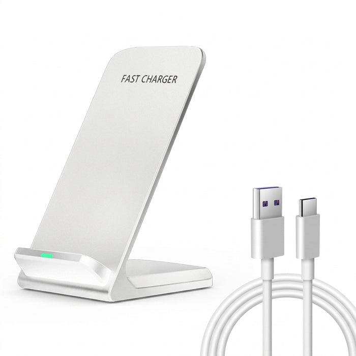 Fast Wireless Charging Stand — 30W Qi Charger for iPhone 12–17 Pro Max, Samsung S21–S24 & Xiaomi