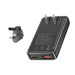 PD 65W Ultra-thin GaN Dual-Port Travel Charger with US/EU/UK/KR Interchangeable Plugs