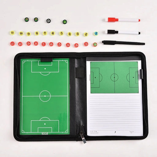 Zippered Magnetic Football Tactics Board with 3 Marker Pens