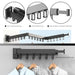 Retractable Wall-Mounted Folding Clothes Hanger — Aluminium, Indoor & Outdoor