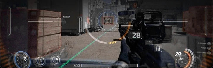 Ego-Shooter-Szene aus der FPS-Modus-Illustration des Herstellers